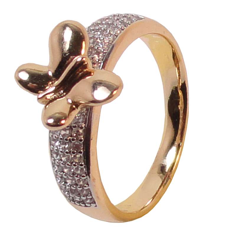 انگشتر زنانه ژوپینگ مدل پروانه AM41