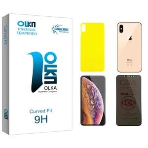 Cooling Olka Privacy Screen Protector For apple xs max With Back Protector