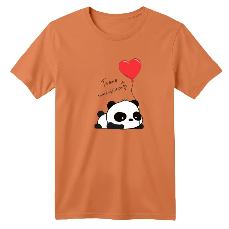 تی‌شرت آستین کوتاه لانگ بچگانه مدل پاندا بادکنکی