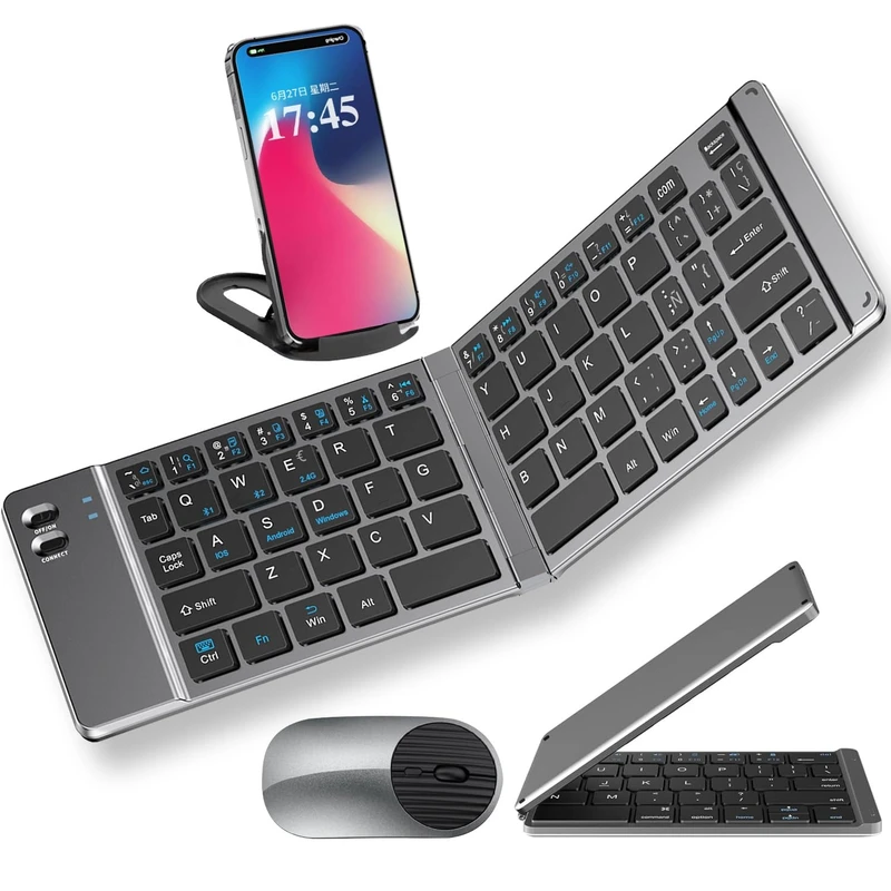 عکس شماره 4 : کیبورد و ماوس بلوتوثی تاشو مدل m003