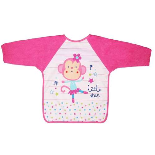 پیشبند کودک مدل pink monkey