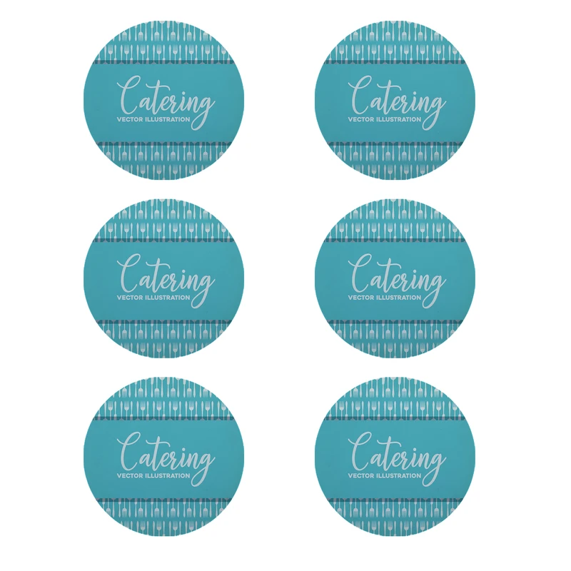 زیر لیوانی طرح آشپزخانه کد 8298 بسته 6 عددی