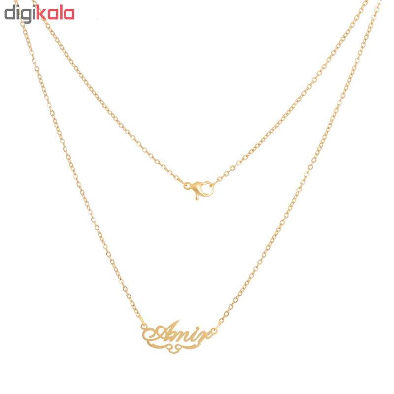 گردنبند طرح اسم امیر کد GA1025 گردنبند طرح اسم امیر کد GA1025