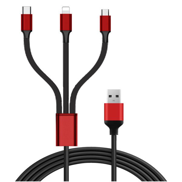 کابل تبدیل سه کاره وایکینگز مدل Pro Cable طول 1 متر کابل تبدیل سه کاره وایکینگز مدل Pro Cable طول 1 متر