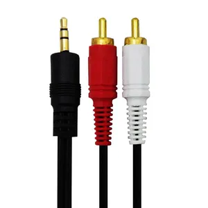 کابل تبدیل جک 3.5 میلی متری به RCA  وی نت مدل V-S2 طول 1.5 متر