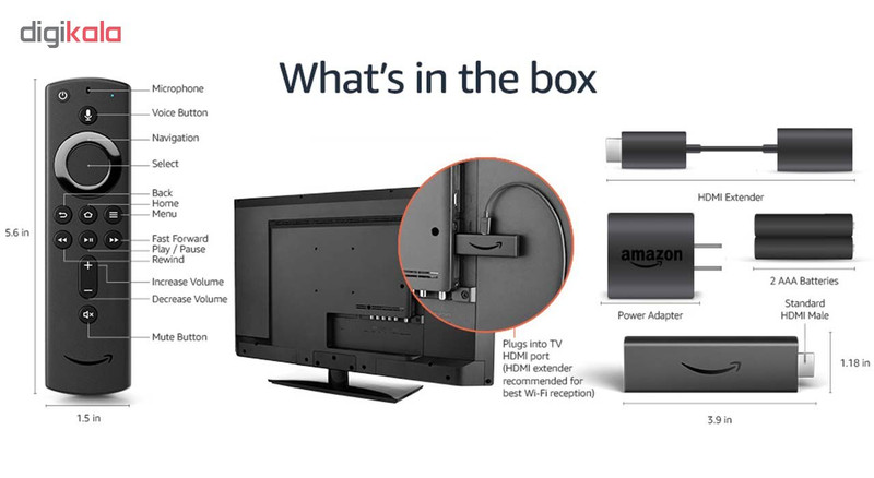 پخش کننده تلویزیون آمازون مدل 4K with the new Alexa