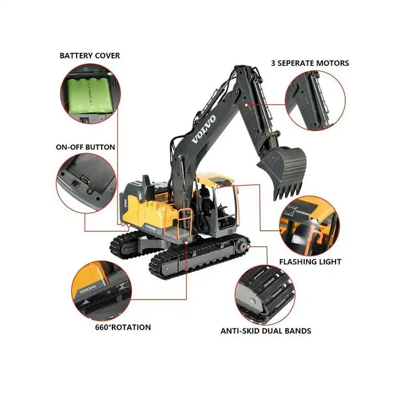 ماشین بازی کنترلی دبل ای مدل بیل مکانیکی volvo کد 588-003