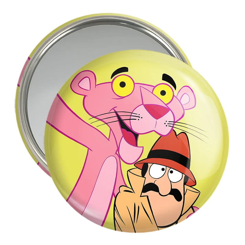 آینه جیبی خندالو مدل پلنگ صورتی Pink Panther  کد 1407