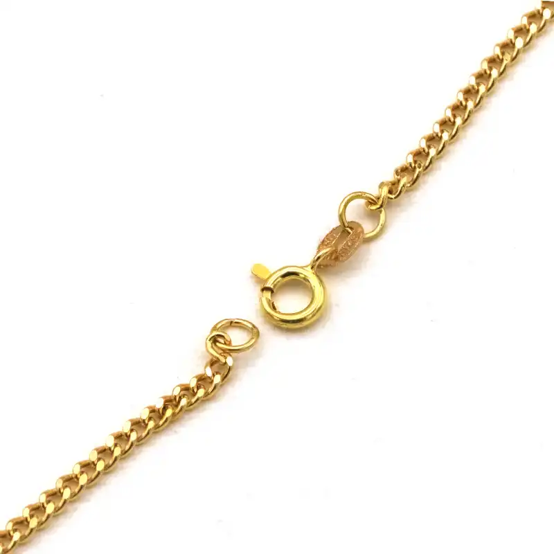 گردنبند طلا 18 عیار زنانه مدل پولکی کد crt2