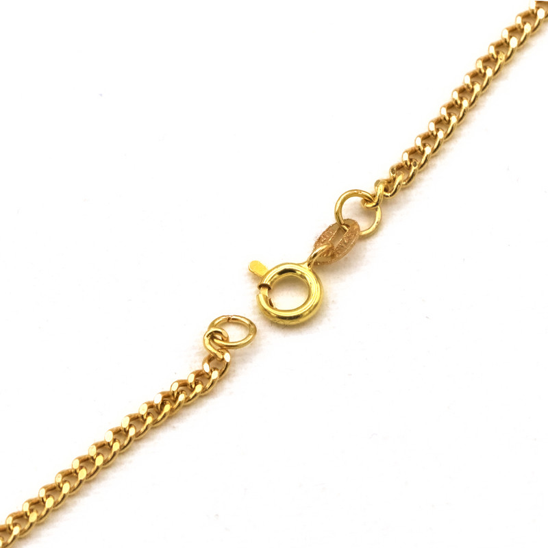 گردنبند طلا 18 عیار زنانه مدل پولکی کد crt2