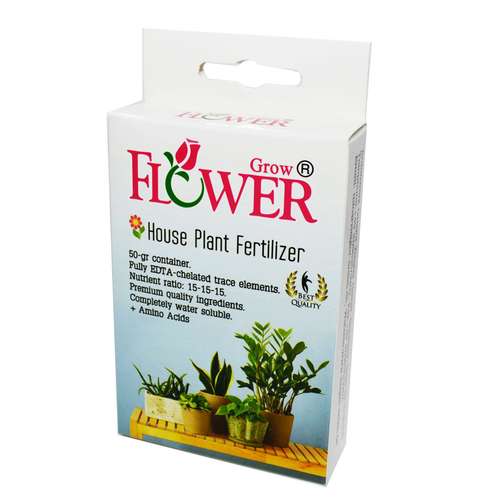 کود فلاور گرو مدل 01 بسته 80 گرمی برای گل های آپارتمانی