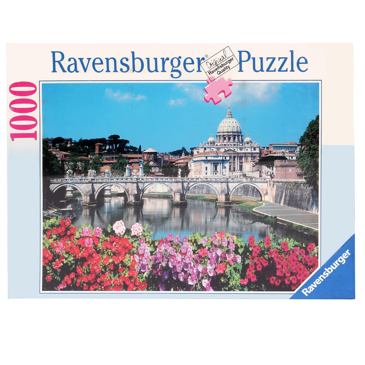 پازل 1000 تکه راونزبرگر مدل 8084 Angel's Bridge & St. Peter's in Rome 