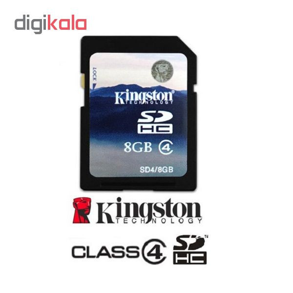کارت حافظه SDHC کینگستون مدل SD4 کلاس 4 سرعت 4MB/s ظرفیت 8 گیگابایت