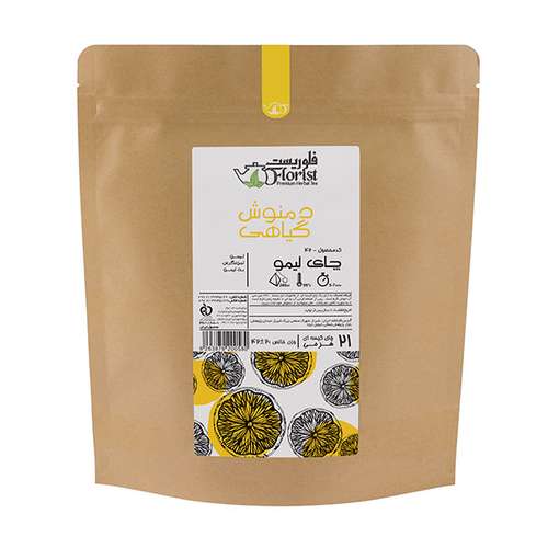 دمنوش گیاهی کیسه ای هرمی چای لیمو فلوریست بسته 21 عددی 