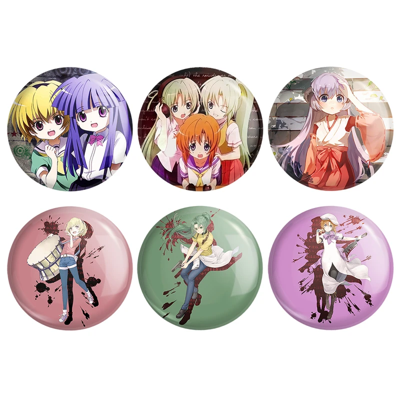 مگنت خندالو طرح انیمه هیگوراشی وقتی اشک می ریزد کد 1013A مجموعه 6 عددی