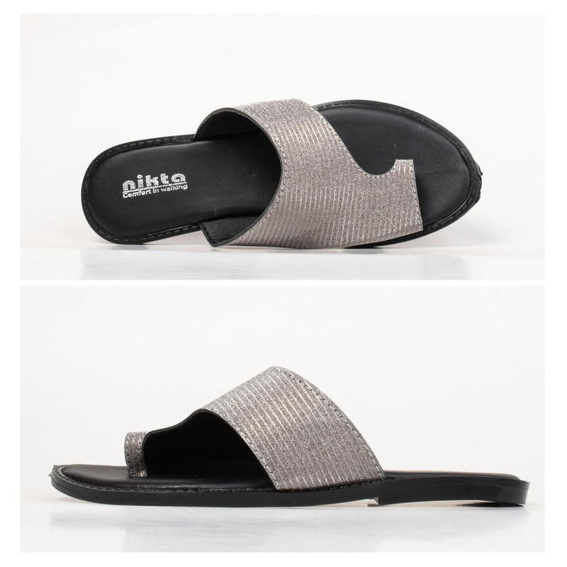 دمپایی لاانگشتی زنانه نیکتا مدل SLV.2581