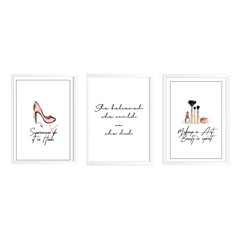 تابلو سه تکه وینا مدل Make Up