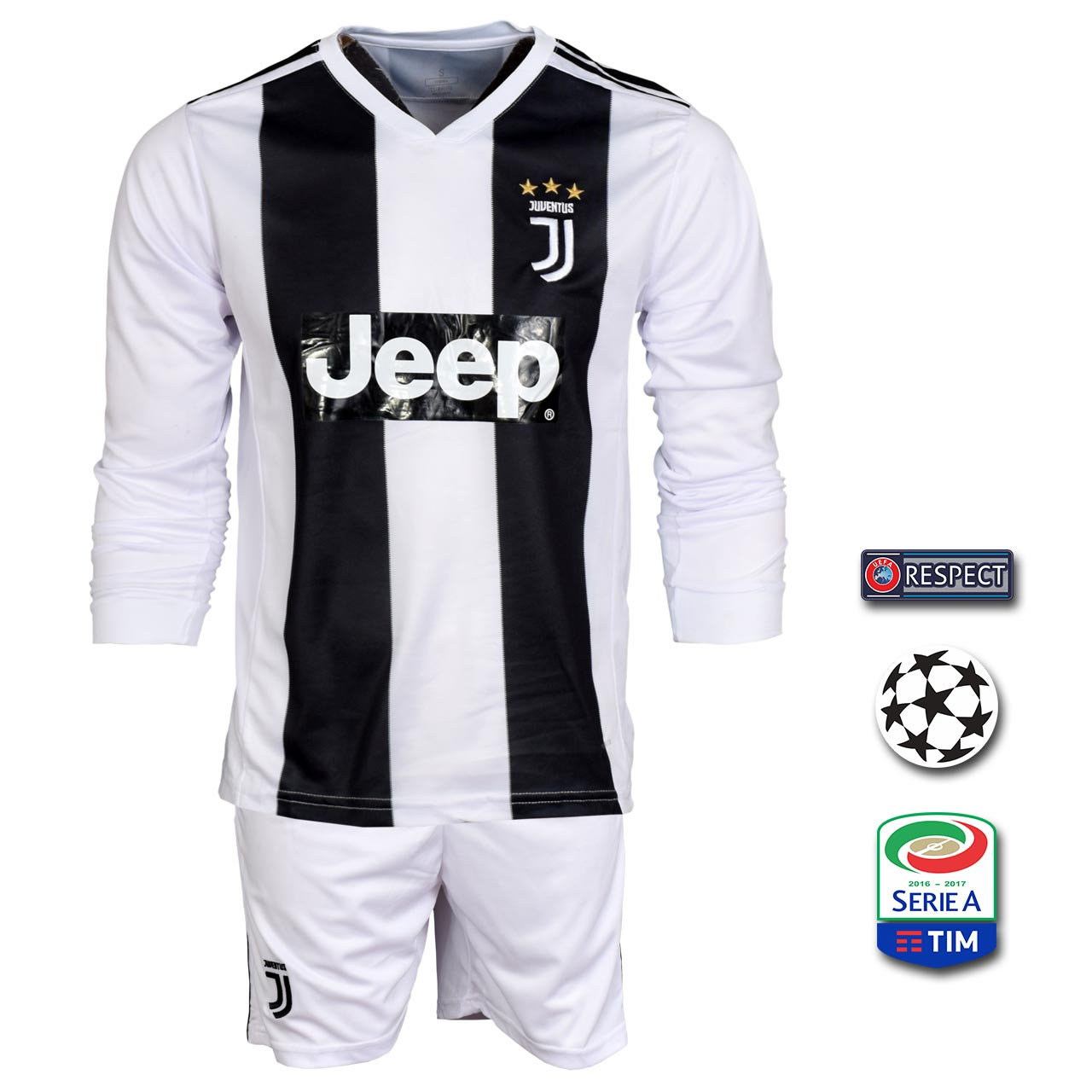 پیراهن و شورت وزرشی مردانه طرح رونالدو مدل یوونتوس SL-home18/19 به همراه تگ