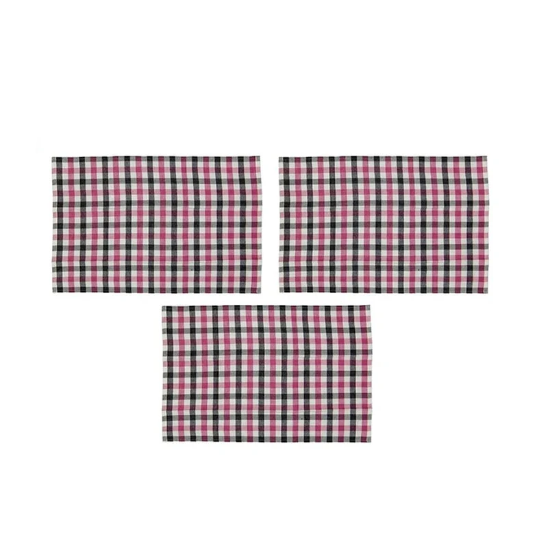 دستمال آشپزخانه برق لامع مدل مستطیل کد A42 مجموعه 3 عددی