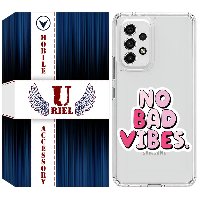 کاور یوریل مدل Clear کد 92 طرح انرژی مثبت مناسب برای گوشی موبایل سامسونگ Galaxy A72