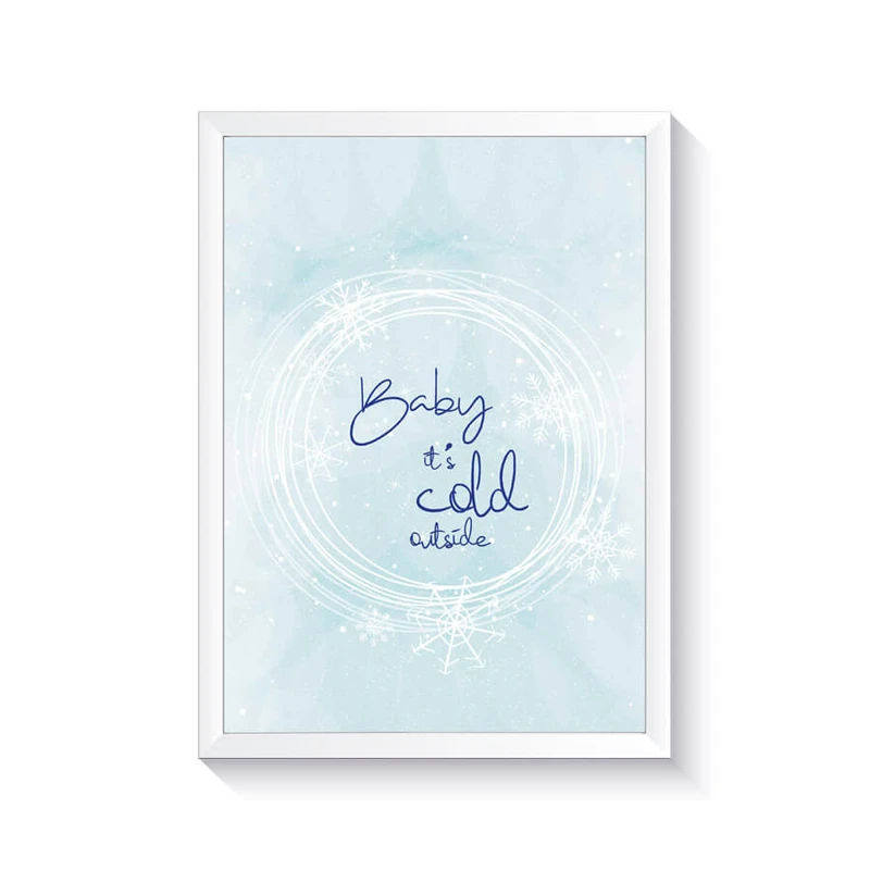تابلو وینا مدل Baby It's Cold Out Side