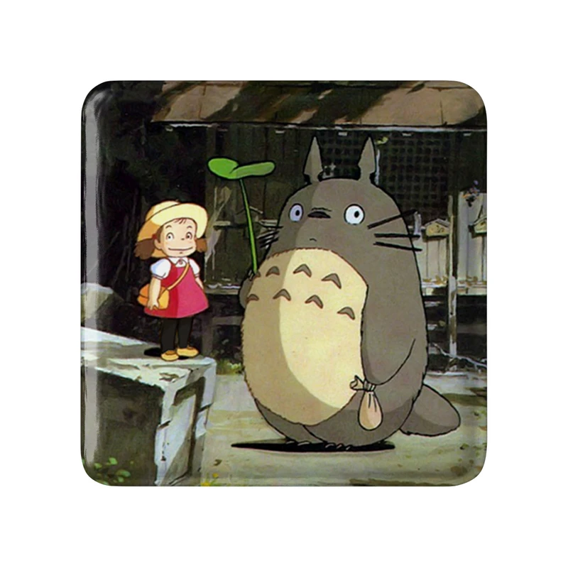 مگنت خندالو طرح انیمه همسایه من توتورو My Neighbor Totoro مدل مربعی کد 30248