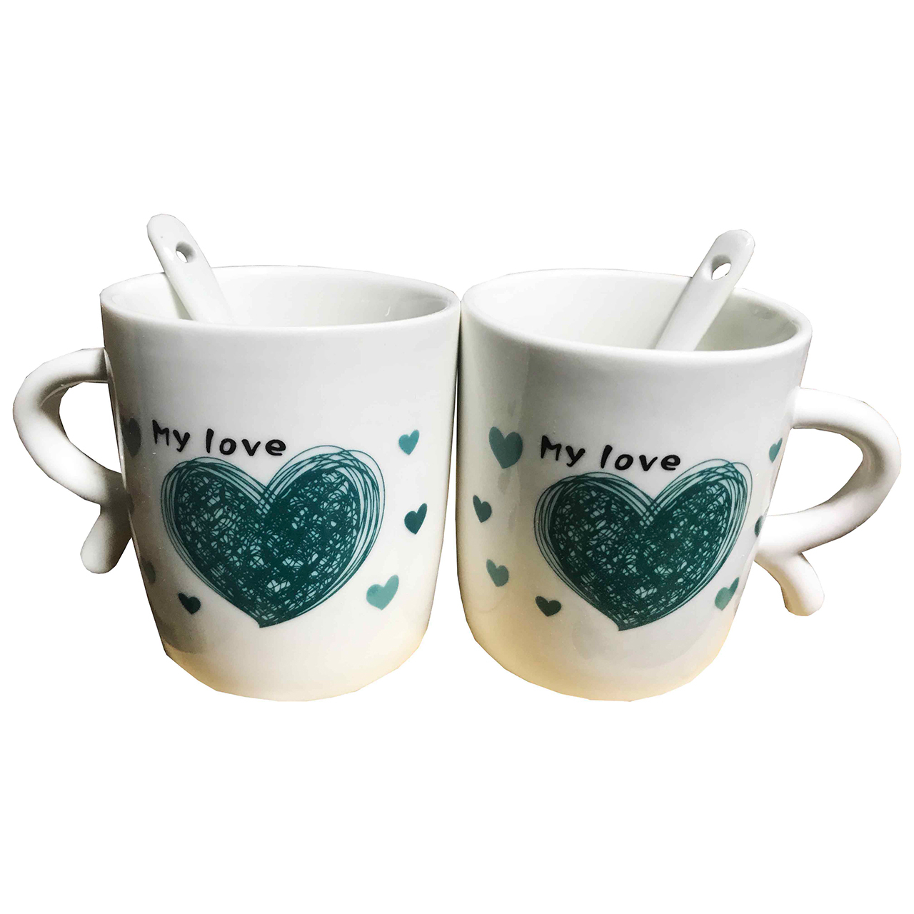 ماگ طرح Love مدل irsa-367 بسته 2 عددی