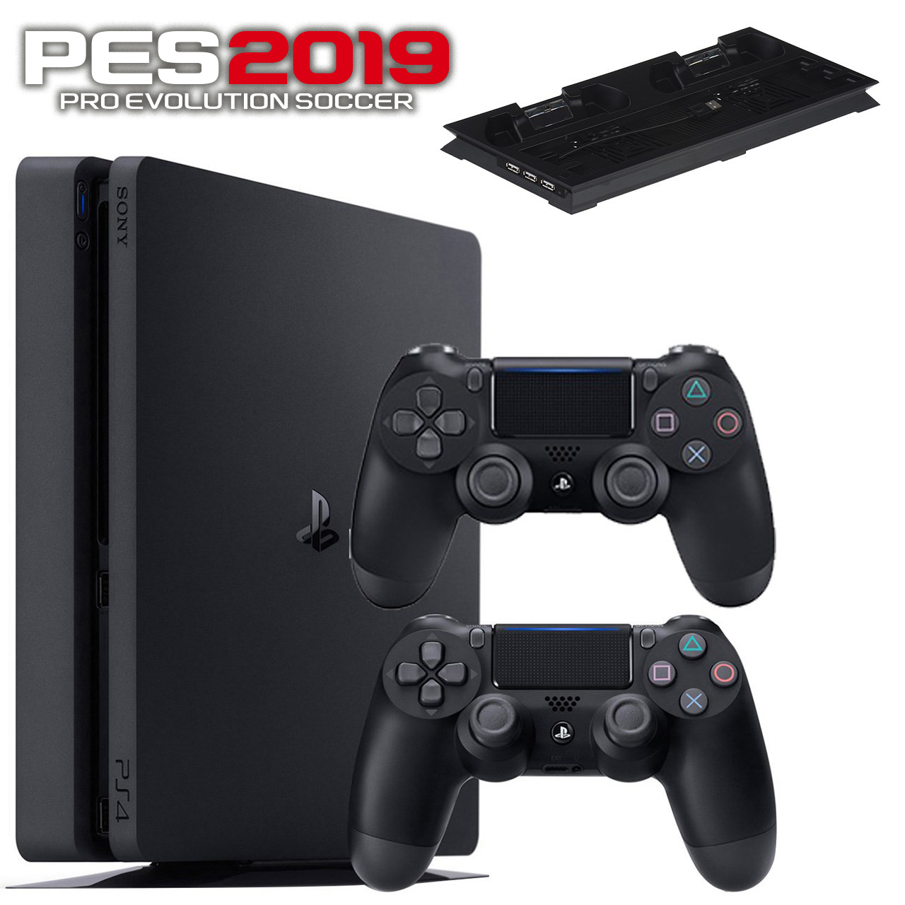 مجموعه کنسول بازی سونی مدل Playstation 4 Slim 2018 کد Region 2 CUH-2216B ظرفیت 1 ترابایت