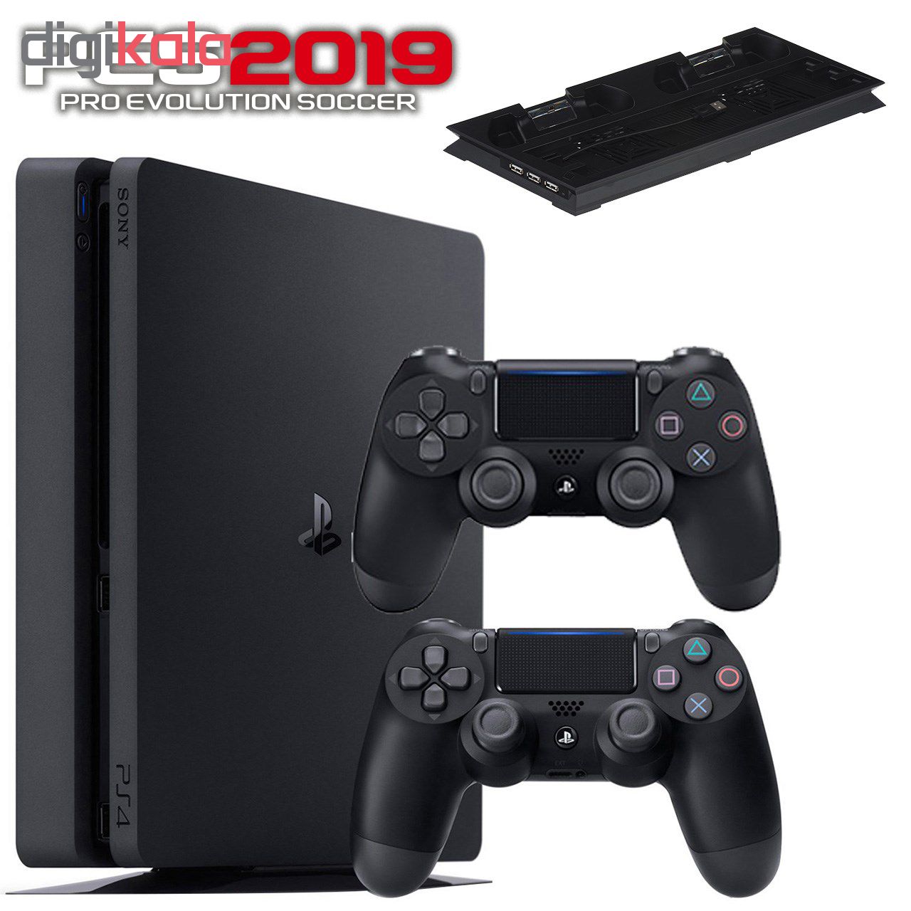 مجموعه کنسول بازی سونی مدل Playstation 4 Slim 2018 کد Region 2 CUH-2216B ظرفیت 1 ترابایت