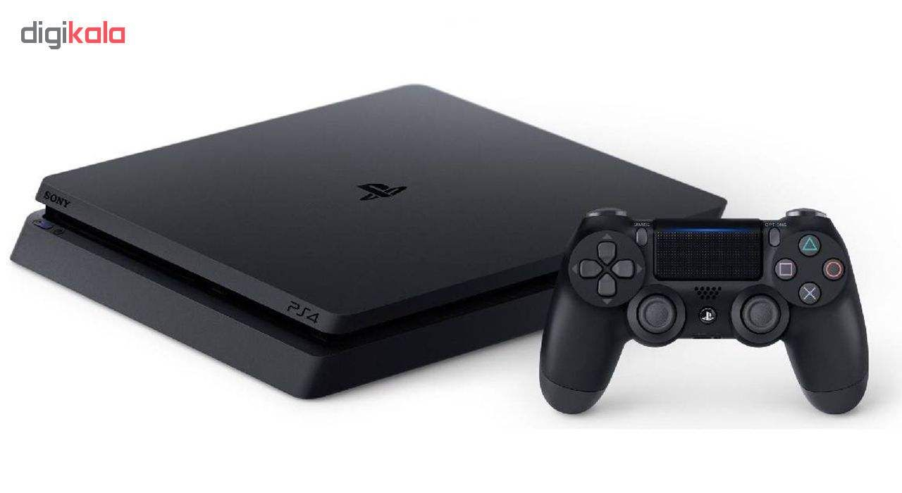 مجموعه کنسول بازی سونی مدل Playstation 4 Slim 2018 کد Region 2 CUH-2216B ظرفیت 1 ترابایت