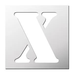   شابلون دکو رستا مدل حروف انگلیسی X کد S411