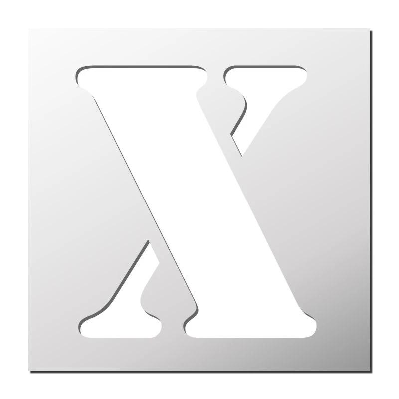  شابلون دکو رستا مدل حروف انگلیسی X کد S411