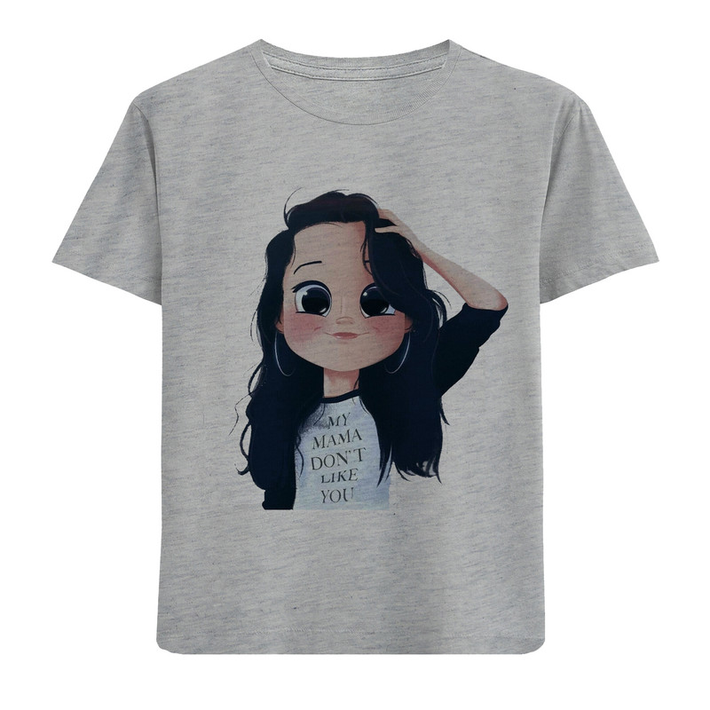 تی شرت آستین کوتاه دخترانه مدل F223