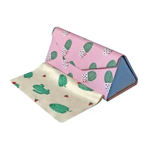 کاور عینک طرح کاکتوس به همراه دستمال عینک