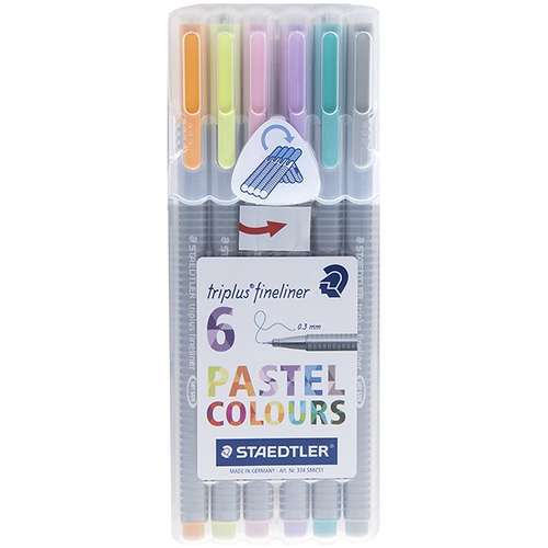 روان نویس 6 رنگ استدلر مدل Triplus Pastel Colours