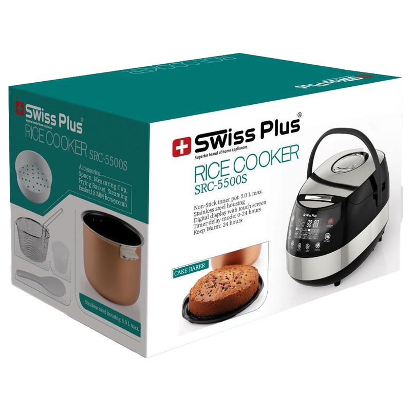 پلوپز 12 نفره سوئیس پلاس مدل SRC-5500S