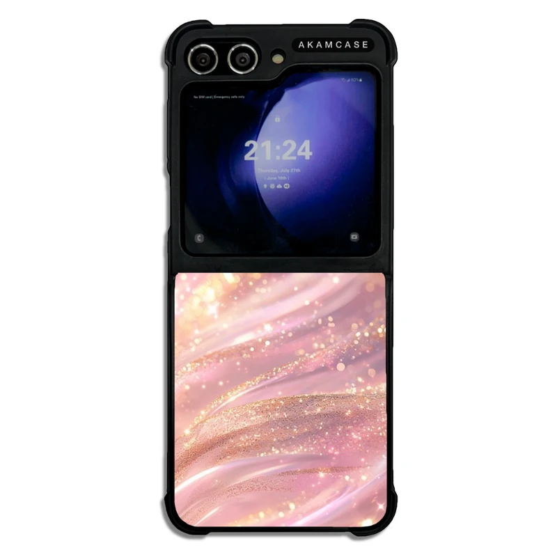 کاور آکام مدل AMC-WSGZFLIP5-SPARKLY-7 مناسب برای گوشی موبایل سامسونگ Galaxy Z Flip 5