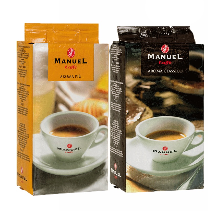 قهوه آسیاب مانوئل کافه مدل aroma piu classico بسته 2 عددی