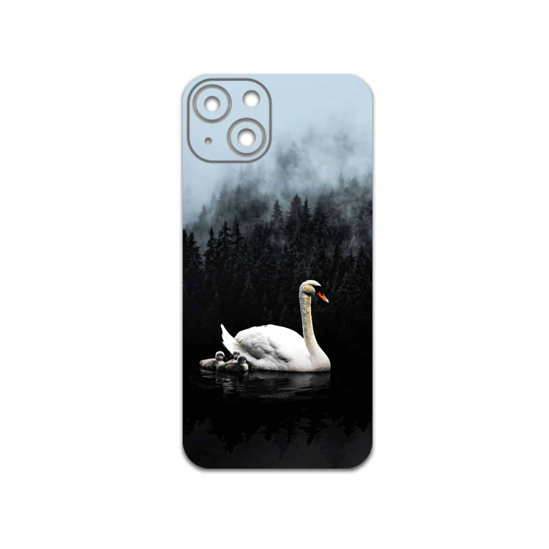 برچسب پوششی ماهوت مدل Swan-Lake مناسب برای گوشی موبایل اپل iPhone 13