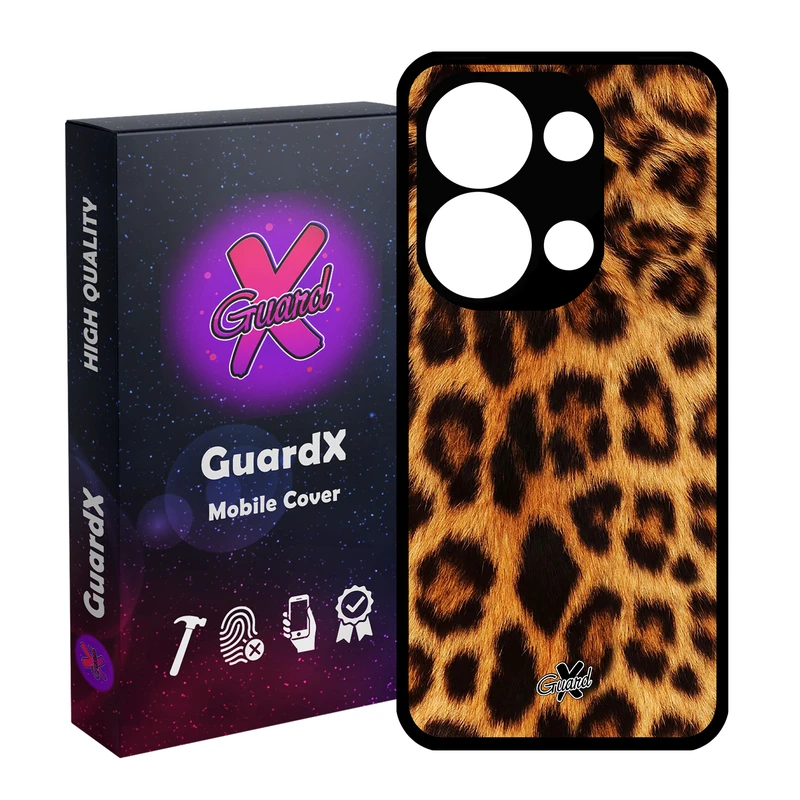 کاور گارد ایکس طرح Leopard مدل Glass10095 مناسب برای گوشی موبایل شیائومی Redmi Note 13 Pro 4G / Poco M6 Pro 4G