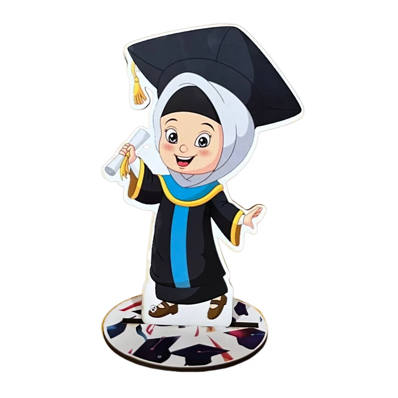 استند رومیزی تزیینی مدل جشن فارغ التحصیلی دختر