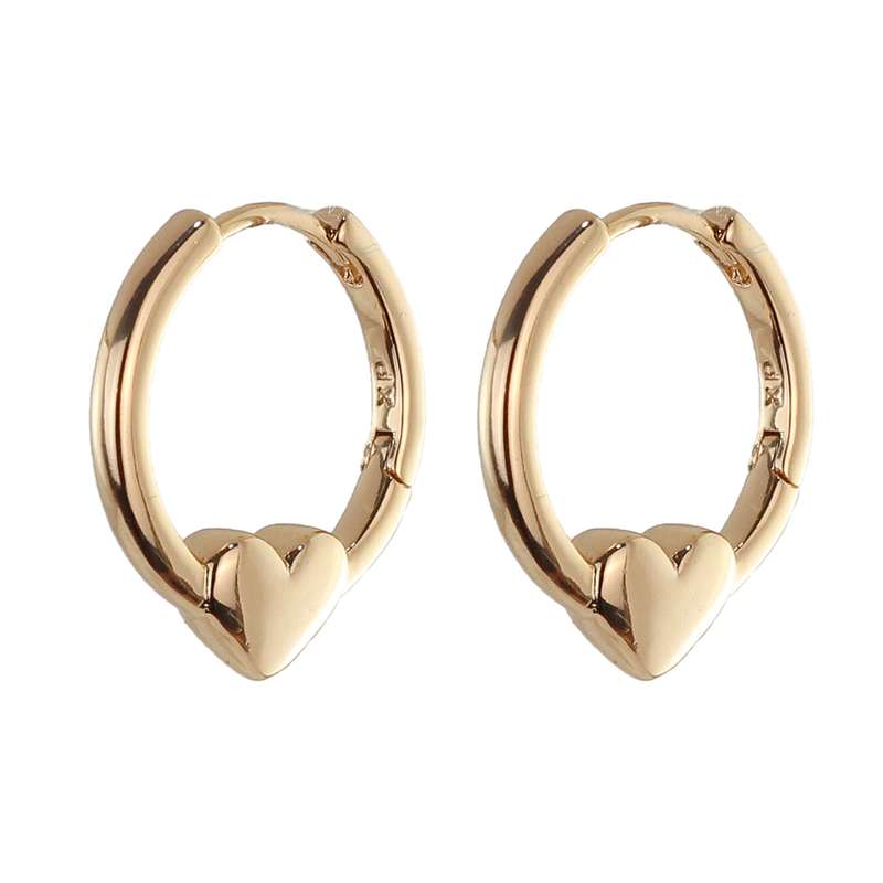 گوشواره زنانه ژوپینگ مدل قلب کد G385 گوشواره زنانه ژوپینگ مدل قلب کد G385