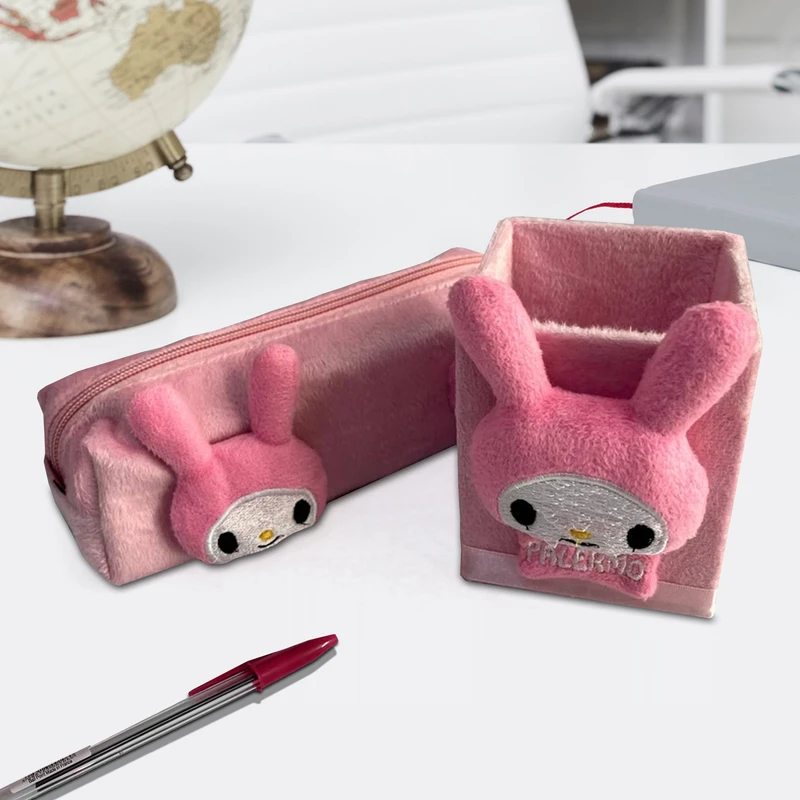 جامدادی مدل فانتزی طرح ملودی پولیشی همراه با جا قلمی