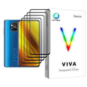 Junbo Viva Glass MIX004 Screen Protector For Xiaomi Poco X3 NFC Pack Of 4