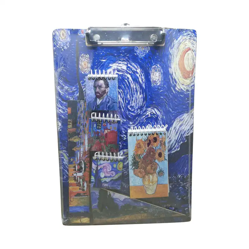 بسته لوازم تحریر مدل شب پر ستاره ونگوگ مجموعه7عددی