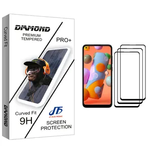 JF Diamond glass Screen Protector For Samsung Galaxy A11 Pack Of 3