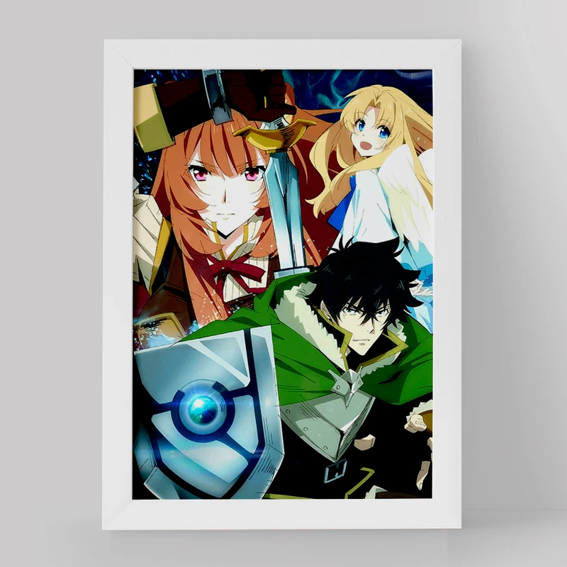 تابلو خندالو مدل رافتالیا و نائوفومی و فیلو انیمه ظهور قهرمان سپر کد 15946