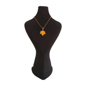 گردنبند زنانه مدل برگ پاییزی