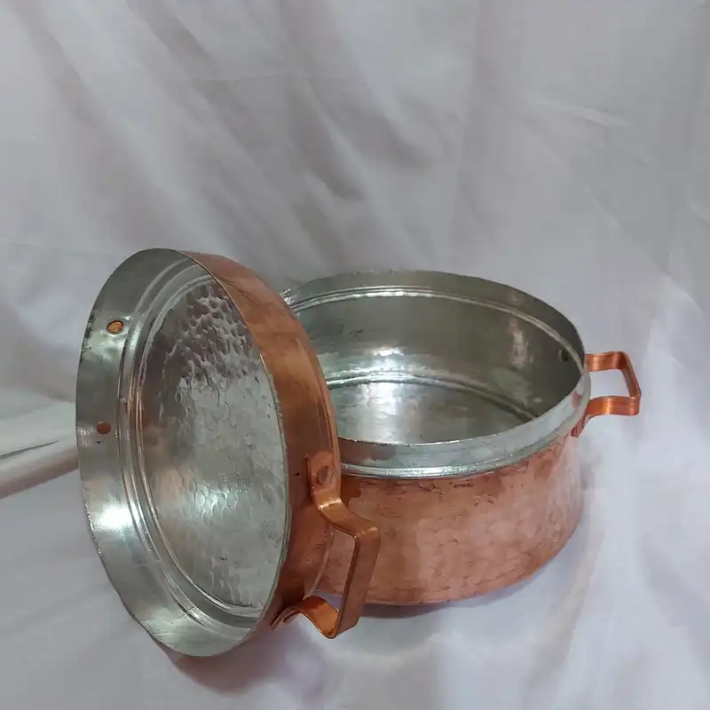 قابلمه مسی مدل چکش کاری کد 98