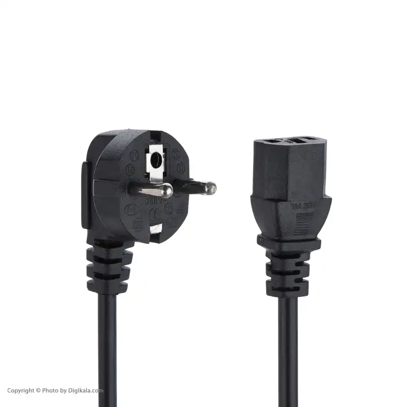 کابل برق سه پین منبع تغذیه کامپیوتر پرووان مدل PCP21 طول 1.5 متر